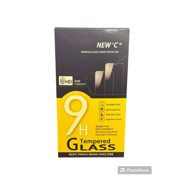 NEW'C 2 Pack iPhone 12 Pro Max Tempered Glass Screen and Camera Protector - Picture 1 of 3